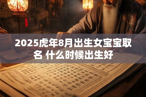 2025虎年8月出生女宝宝取名 什么时候出生好
