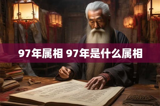 97年属相 97年是什么属相