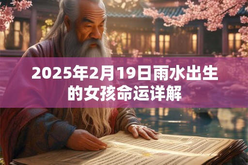 2025年2月19日雨水出生的女孩命运详解 2025年2月19日雨水出生的女孩命运详解
