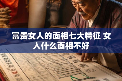 富贵女人的面相七大特征 女人什么面相不好