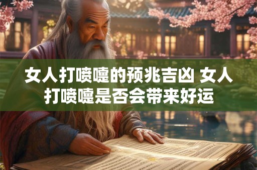 女人打喷嚏的预兆吉凶 女人打喷嚏是否会带来好运