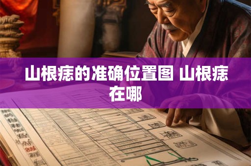 山根痣的准确位置图 山根痣在哪