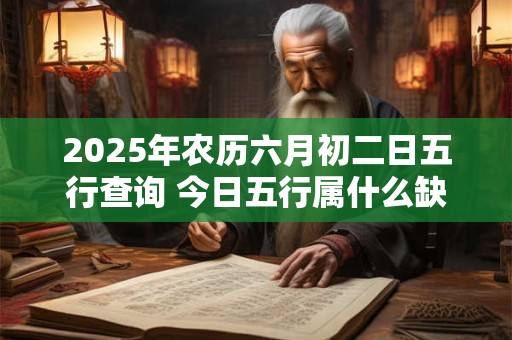 2025年农历六月初二日五行查询 今日五行属什么缺什么