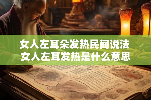 女人左耳朵发热民间说法 女人左耳发热是什么意思