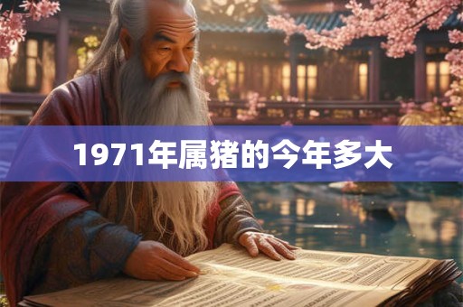 1971年属猪的今年多大