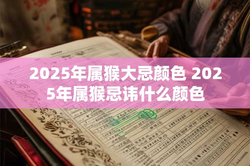 2025年属猴大忌颜色 2025年属猴忌讳什么颜色