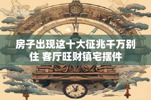 房子出现这十大征兆千万别住 客厅旺财镇宅摆件