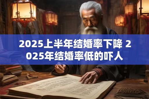 2025上半年结婚率下降 2025年结婚率低的吓人