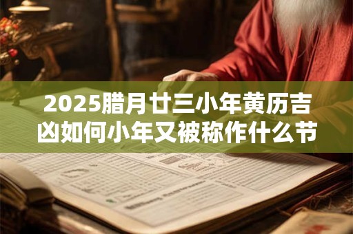 2025腊月廿三小年黄历吉凶如何小年又被称作什么节