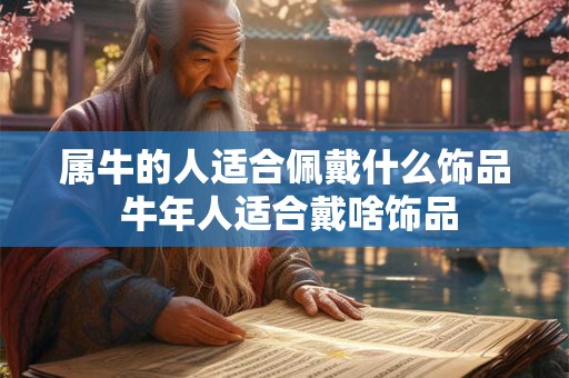 属牛的人适合佩戴什么饰品 牛年人适合戴啥饰品