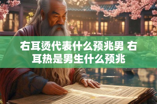 右耳烫代表什么预兆男 右耳热是男生什么预兆