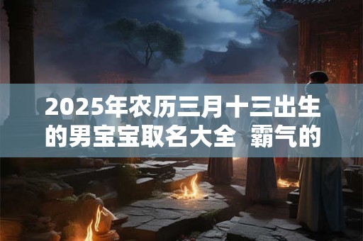 2025年农历三月十三出生的男宝宝取名大全  霸气的名字