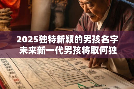 2025独特新颖的男孩名字 未来新一代男孩将取何独特之名