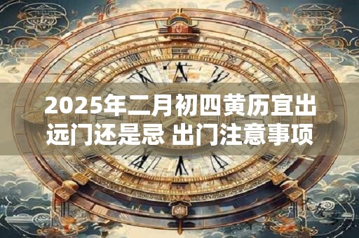2025年二月初四黄历宜出远门还是忌 出门注意事项