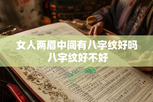 女人两眉中间有八字纹好吗 八字纹好不好