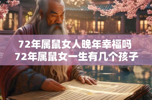 72年属鼠女人晚年幸福吗 72年属鼠女一生有几个孩子