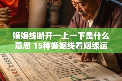婚姻线断开一上一下是什么意思 15种婚姻线看姻缘运势如何
