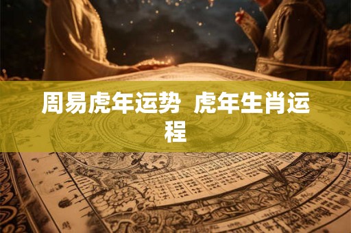 周易虎年运势  虎年生肖运程