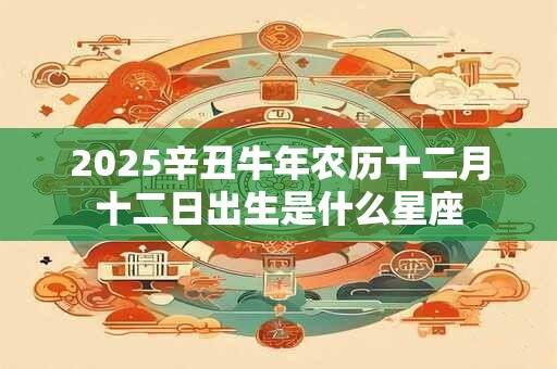 2025辛丑牛年农历十二月十二日出生是什么星座