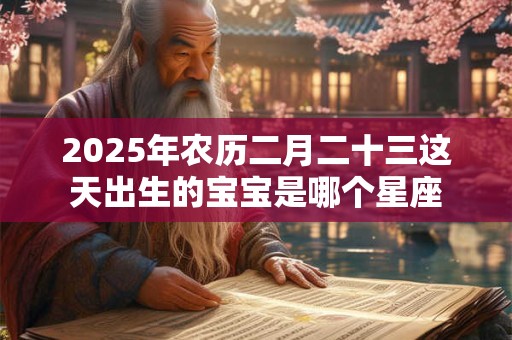 2025年农历二月二十三这天出生的宝宝是哪个星座
