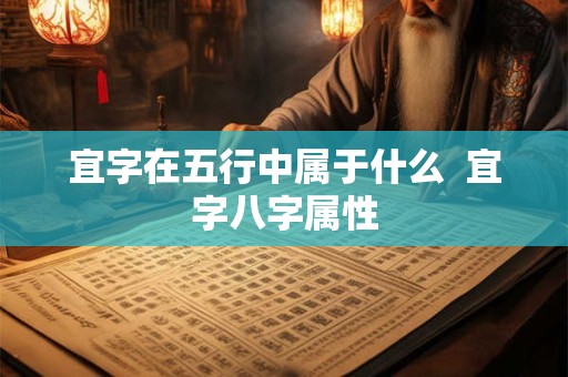 宜字在五行中属于什么  宜字八字属性