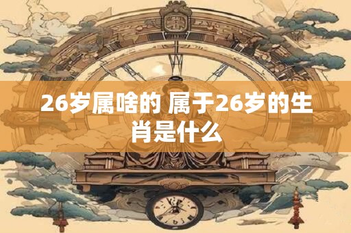 26岁属啥的 属于26岁的生肖是什么