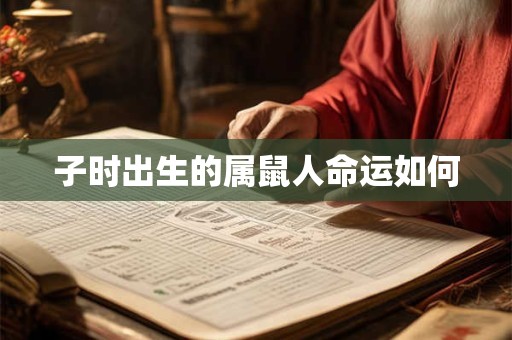 子时出生的属鼠人命运如何