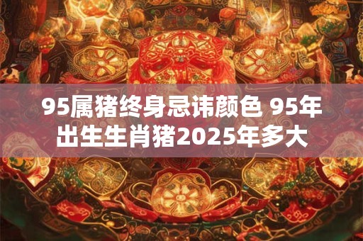 95属猪终身忌讳颜色 95年出生生肖猪2025年多大