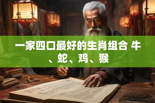 一家四口最好的生肖组合 牛、蛇、鸡、猴