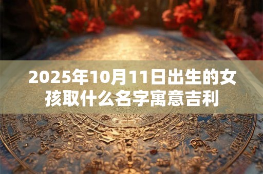 2025年10月11日出生的女孩取什么名字寓意吉利