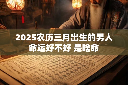 2025农历三月出生的男人命运好不好 是啥命