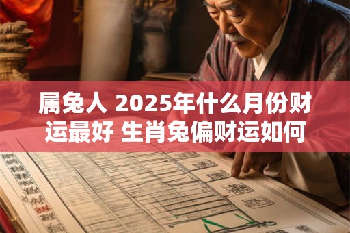 属兔人 2025年什么月份财运最好 生肖兔偏财运如何
