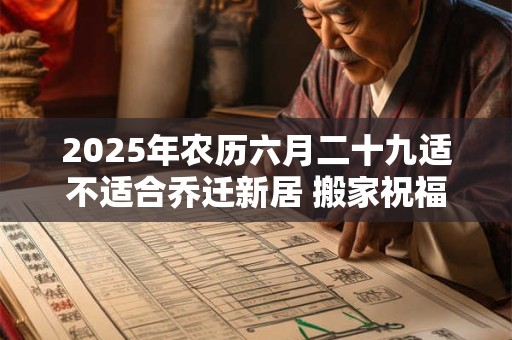 2025年农历六月二十九适不适合乔迁新居 搬家祝福语