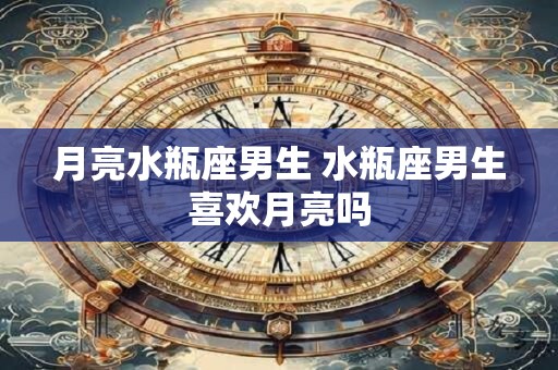 月亮水瓶座男生 水瓶座男生喜欢月亮吗