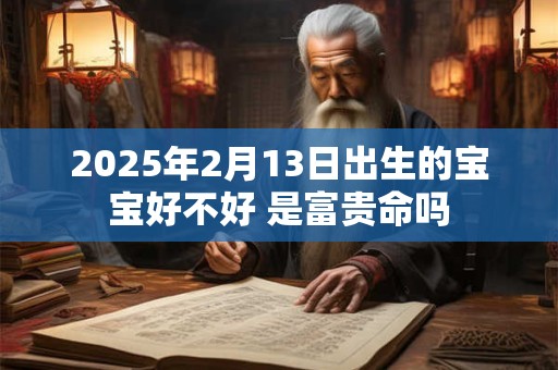 2025年2月13日出生的宝宝好不好 是富贵命吗