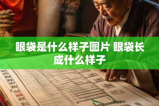 眼袋是什么样子图片 眼袋长成什么样子