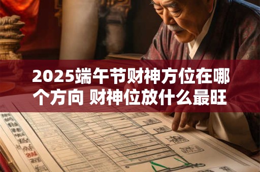 2025端午节财神方位在哪个方向 财神位放什么最旺财
