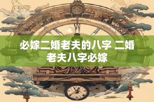 必嫁二婚老夫的八字 二婚老夫八字必嫁