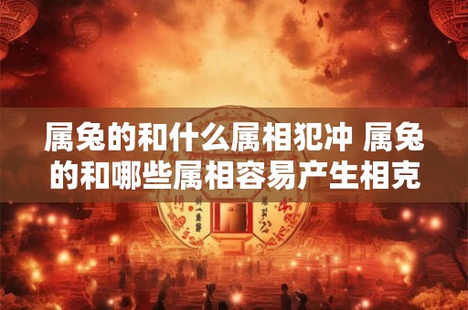 属兔的和什么属相犯冲 属兔的和哪些属相容易产生相克