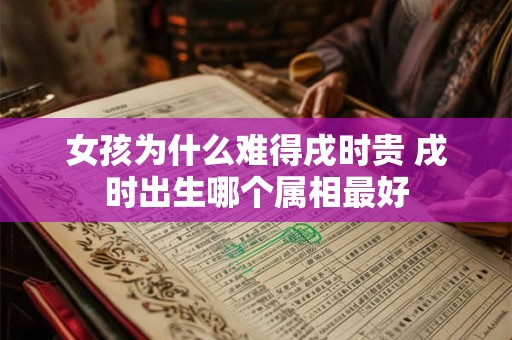 女孩为什么难得戌时贵 戌时出生哪个属相最好 女孩为什么难得戌时贵 戌时出生哪个属相最好