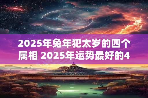 2025年兔年犯太岁的四个属相 2025年运势最好的4生肖
