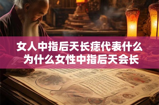 女人中指后天长痣代表什么 为什么女性中指后天会长痣