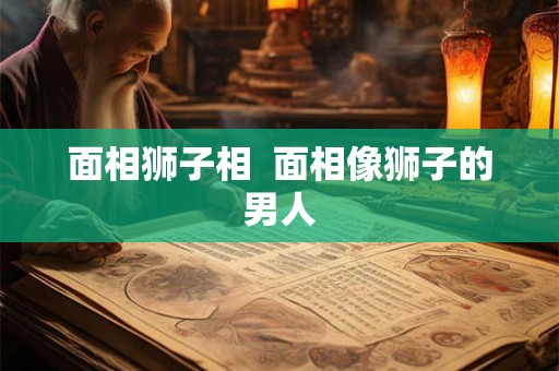 面相狮子相  面相像狮子的男人