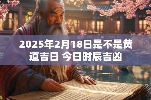2025年2月18日是不是黄道吉日 今日时辰吉凶 2025年2月18日是不是黄道吉日 今日时辰吉凶
