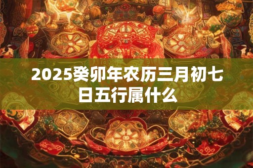 2025癸卯年农历三月初七日五行属什么