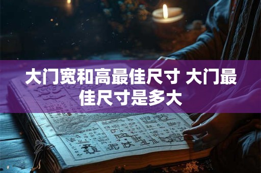 大门宽和高最佳尺寸 大门最佳尺寸是多大