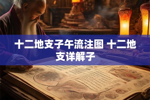 十二地支子午流注图 十二地支详解子