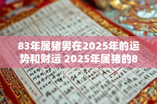 83年属猪男在2025年的运势和财运 2025年属猪的83年出生男性运势和财运如何