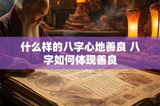什么样的八字心地善良 八字如何体现善良