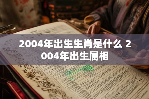 2004年出生生肖是什么 2004年出生属相